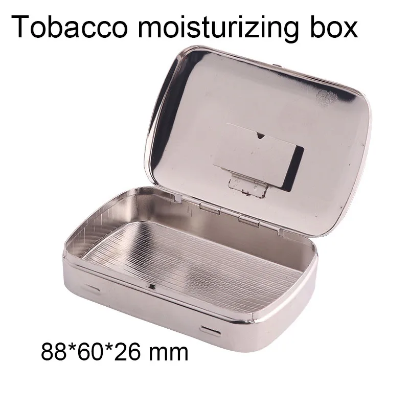 Аксессуары для курения портативный металлический портсигар невышитая стальная коробка для табака увлажняющий чехол