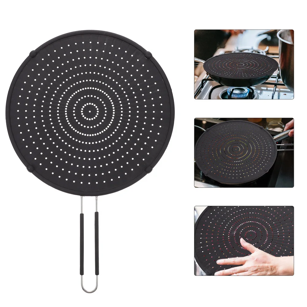 

1Pc Silicone Filter Lid Handle Explosion-proof Oil Cover Oil Screen Cover