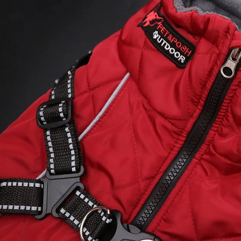 Одежда для домашних собак Большие куртки зимняя мягкая теплая флисовая