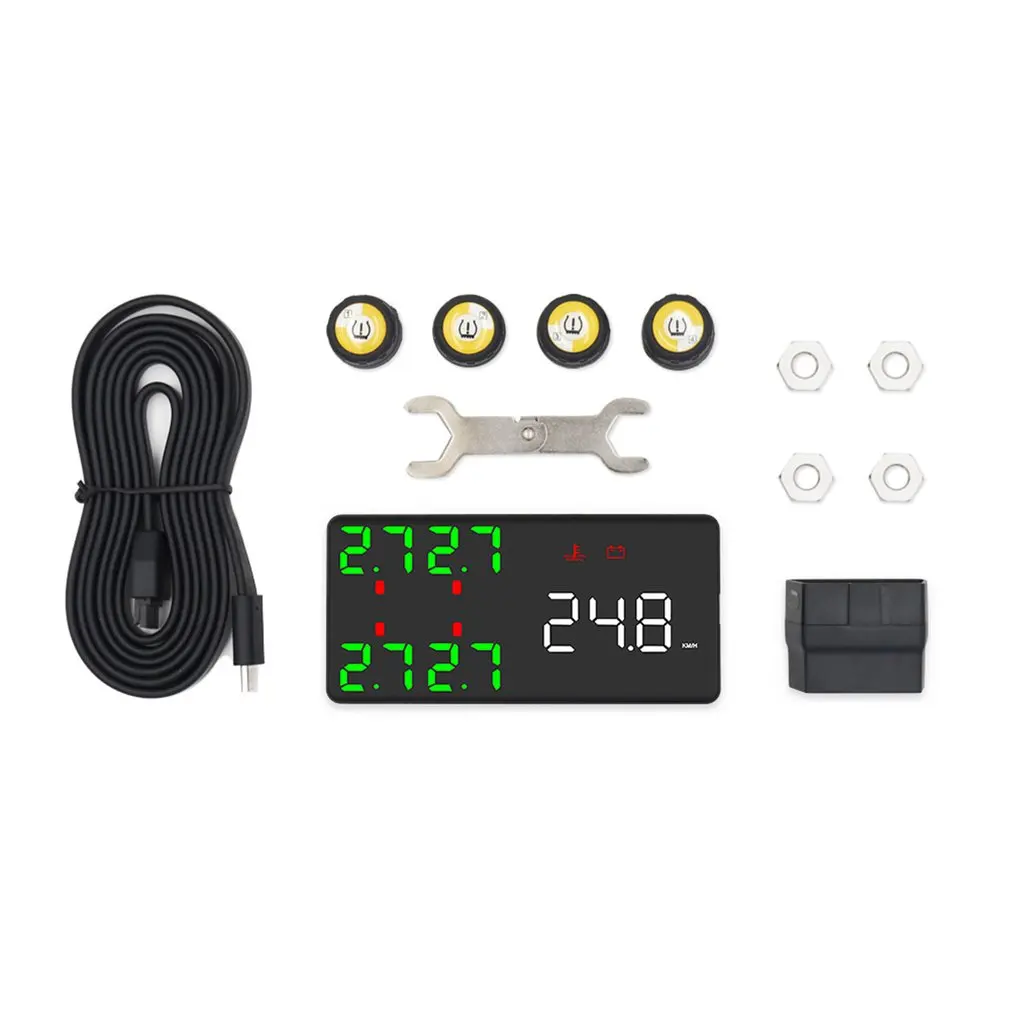 Автомобильный HUD монитор давления в шинах дисплей автомобильные грузовики