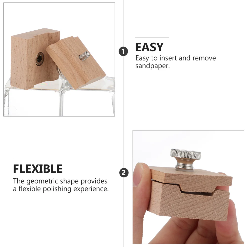 

1Pc Sandpaper Grinding Block Leather Craft Edge Polishing Tool Sandpaper Holder