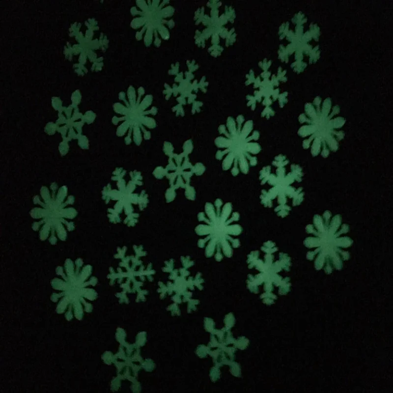 50 шт. 3D большая Снежинка для хранения энергии ФЛУОРЕСЦЕНТНОЕ свечение в темноте