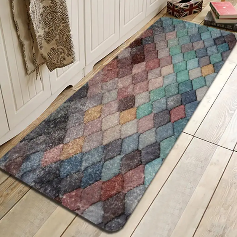 Мягкий ковер NO4 для спальни прикроватная тумба нескользящий напольный коврик
