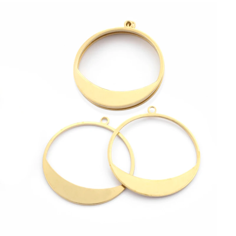 10 шт. круглые латунные подвески для сережек | Украшения и аксессуары