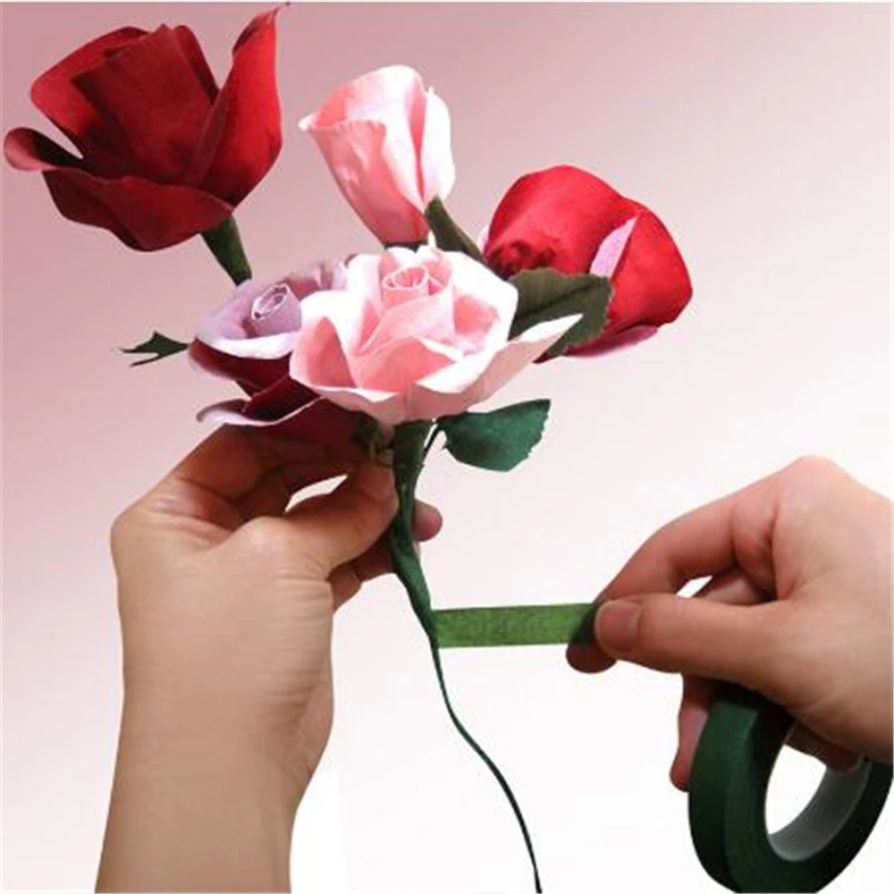 30 ярдов 12 мм Цветочная оформление Корсажная петля искусственный цветок с