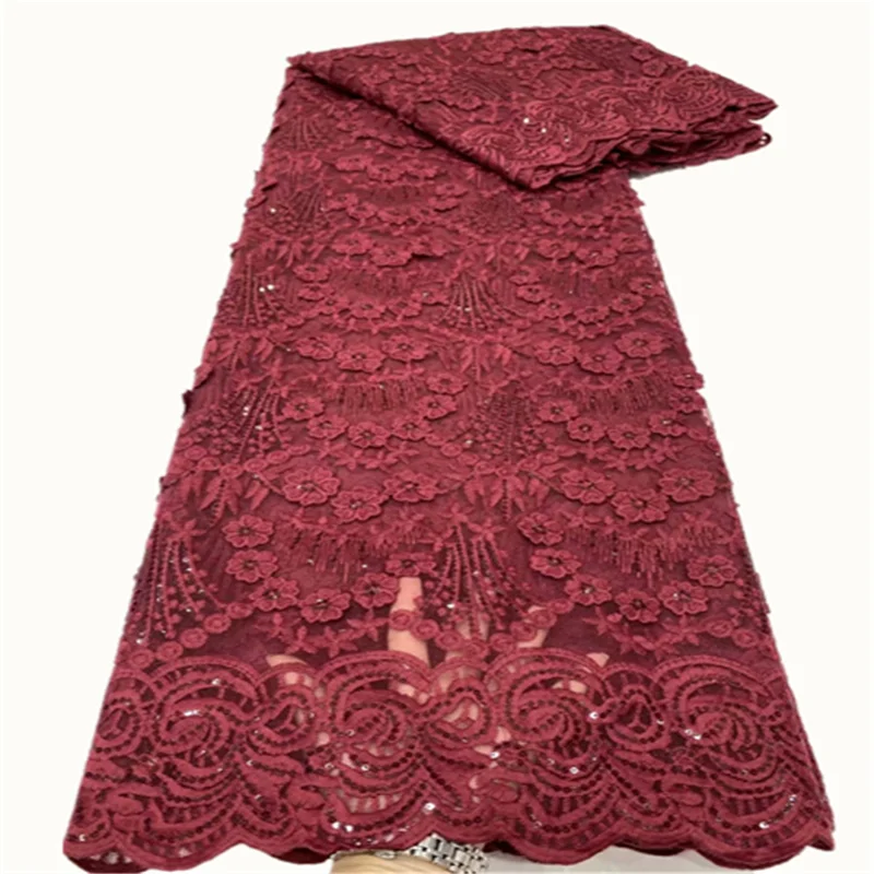 

French Embroidery Guipure Cord Lace Fabric High Quality African Lace Fabric French Cord Lace Fabric For Wedding Party FDC623