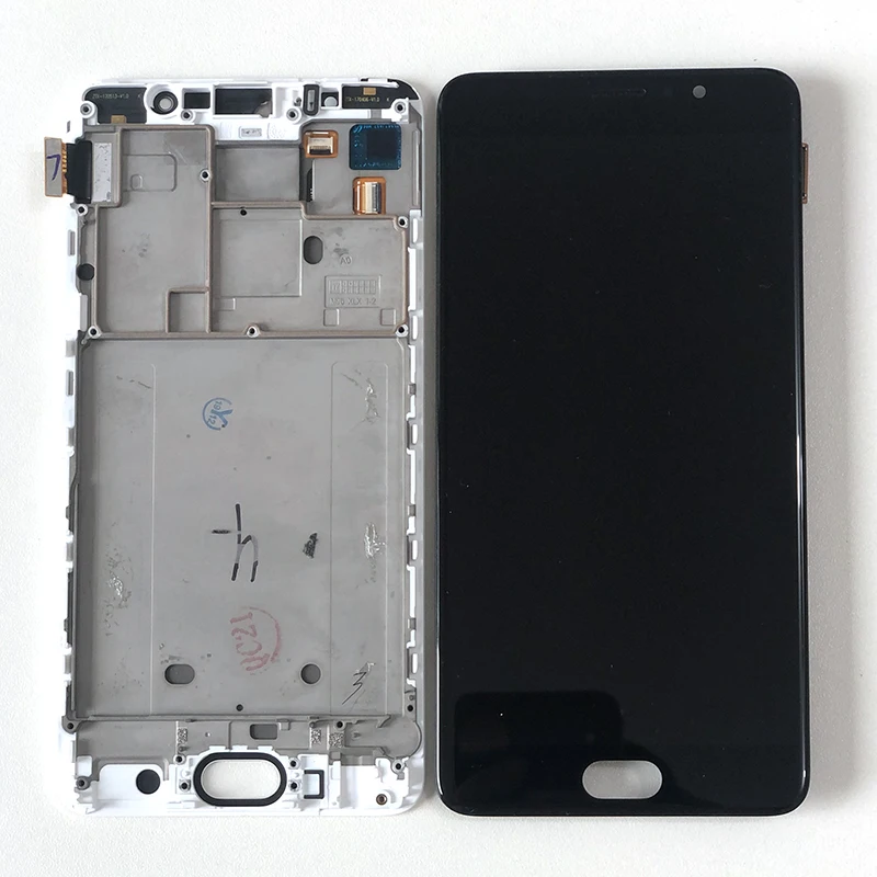 Ceny 5.7 ''oryginalny Super Amoled M & Sen Dla Meizu Pro 6 Plus Ekran LCD + Ekran Dotykowy Panel Digitizer Rama Dla Pro 6 Plus