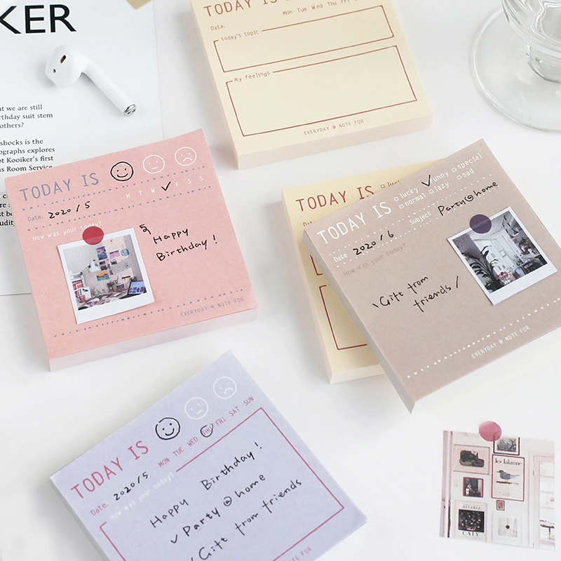 

Altonamm 100 шт./упак. Ежедневный дневник в виде свободных листьев, отметки, школьные принадлежности, украшение, кавайное украшение