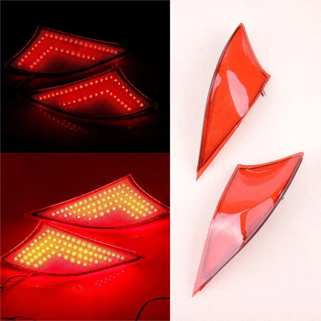 

Pair LED Rear Bumper Reflector Light Fog Brake Driving Reverse Lamp fit for Lexus IS250 IS300 IS350 2016 2015 2014