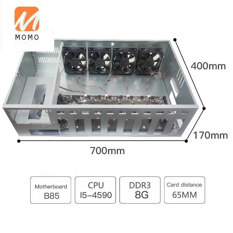 More than eight 8 card into the registration system platform graphics mute desktop motherboard chassis | Компьютеры и офис
