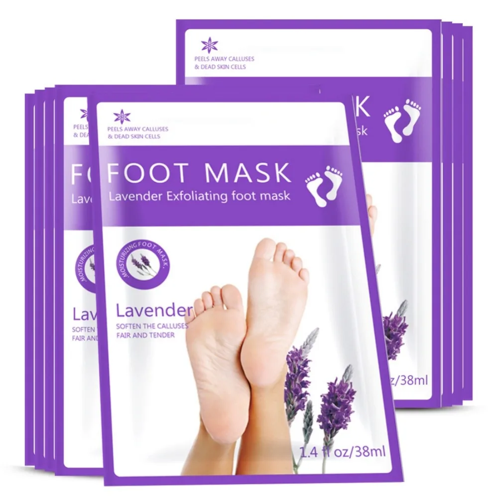 Лавандовая маска для ног отшелушивающая младенцев обновленная ультра мягкая