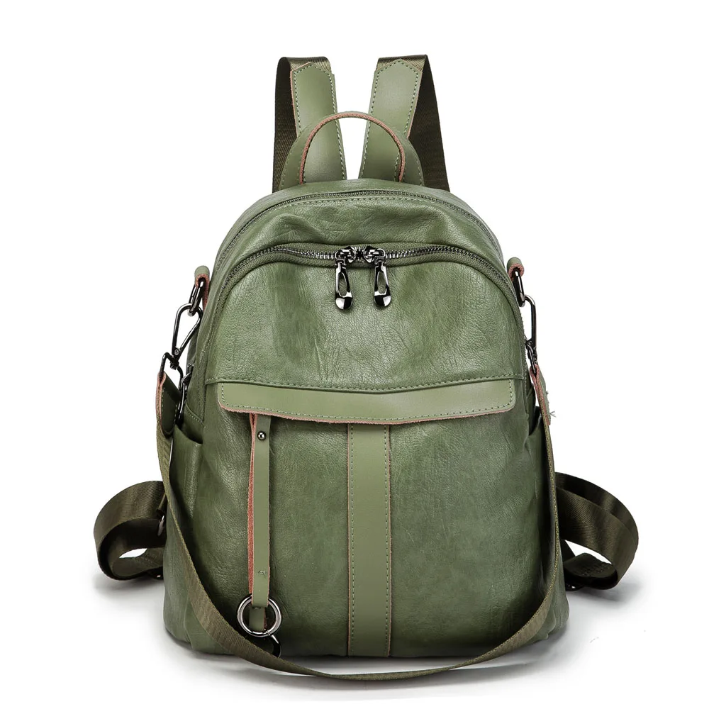 Женский рюкзак из высококачественной мягкой кожи школьные ранцы для книг