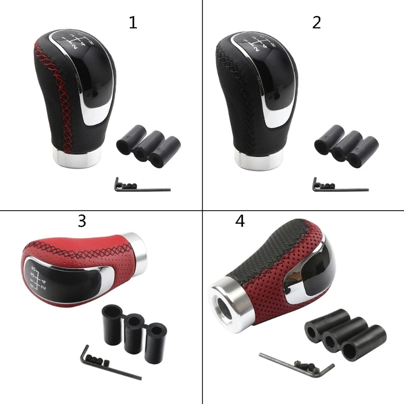 Рукоятка рычага переключения передач рукоятка Универсальная кожаная для