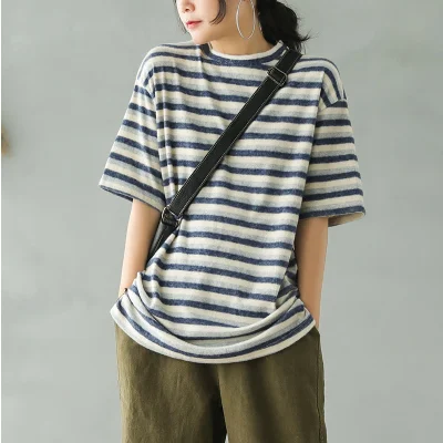 Весна-лето 2020 модная женская футболка универсальные пуловеры топы Новые