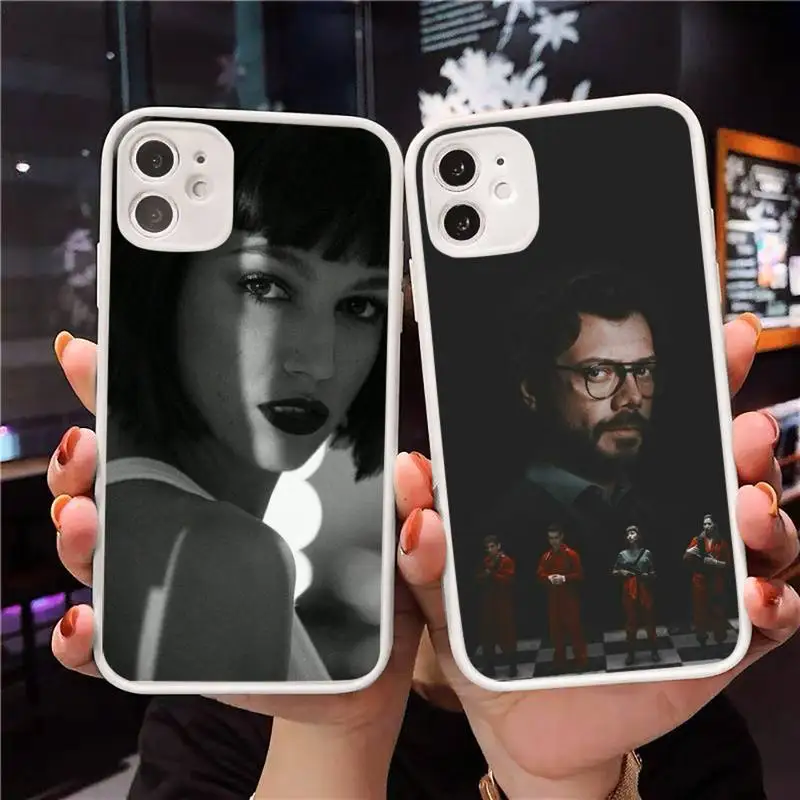 

la casa de papel Money Heist Phone Case Matte Transparent for iPhone 7 8 11 12 s mini pro X XS XR MAX Plus Clear mobile bag Cool