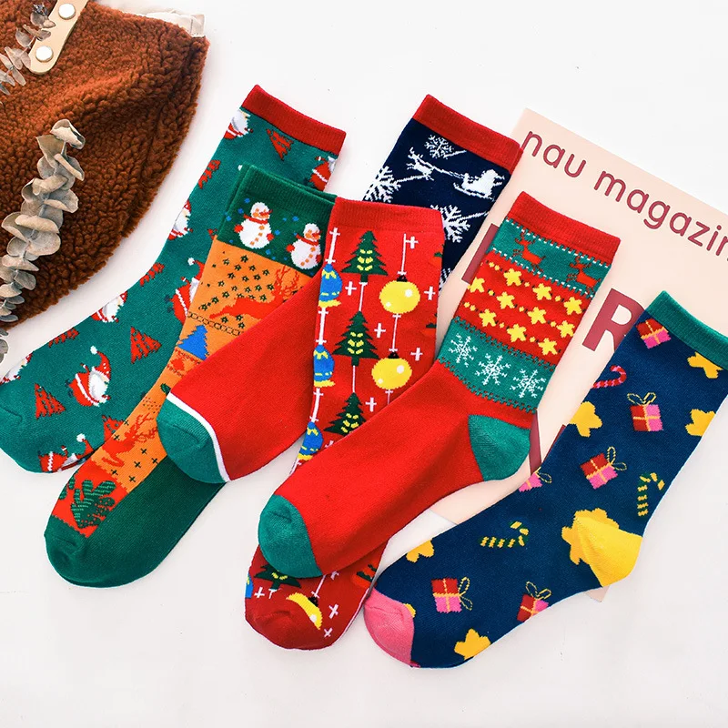 

New Year Cotton Socks Christmas decorations for home Navidad 2020 Christmas Gifts home decoration hogar Xmas Gifts natal