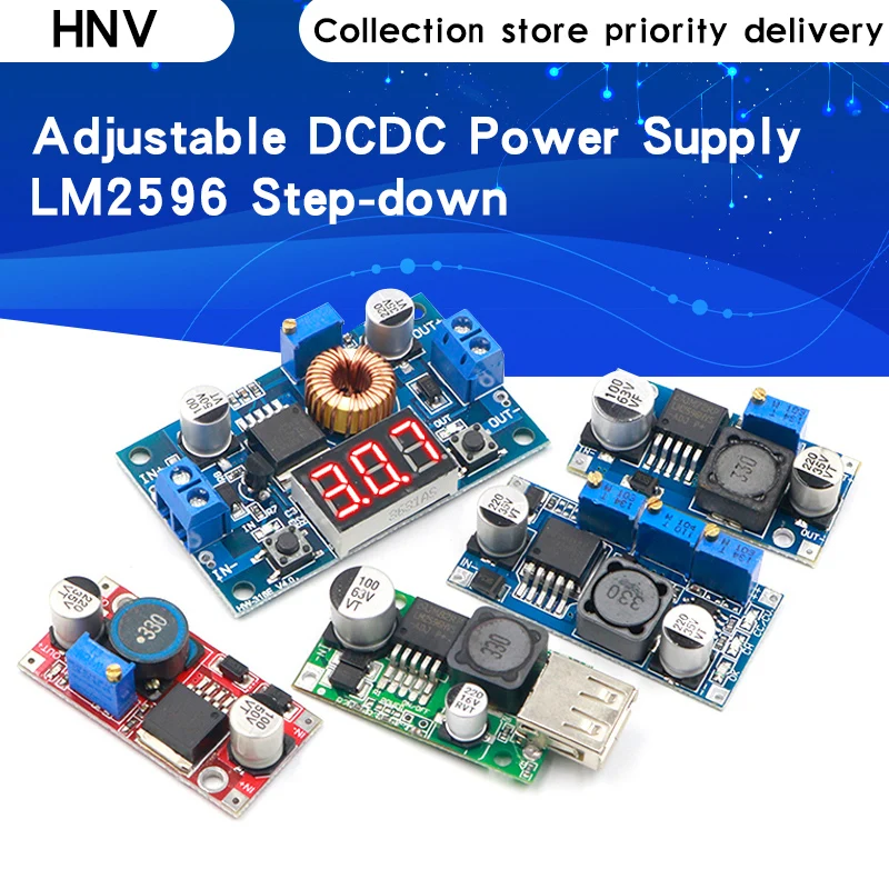 Регулируемый модуль регулятора постоянного тока LM2596 LM2596S понижающий питания 3 А