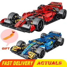 Formula Cars F1 Building Blocks Sports Racing Car Super Model Kit Bricks Toys for Kids Boys Gifts