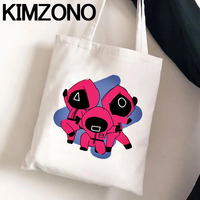 

Сумка для покупок из игры кальмар 001 456 067, сумки для покупок для продуктов, сумки для покупок, многоразовые сумки, экологические сумки, сетчат...