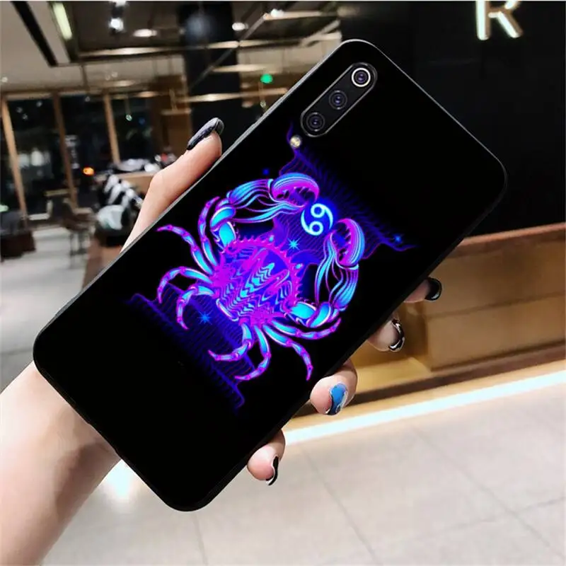 Чехол-накладка для Huawei Nova 6se 7 7pro 7se honor 7A 8A 7C Prime2019 12 знаков зодиака созвездие черный