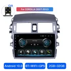 Мультимедийный видеоплеер на платформе Android 10 для Toyota Corolla 2007, 2008, 2009, 2010, 2011, 2012, 2013, с большим экраном