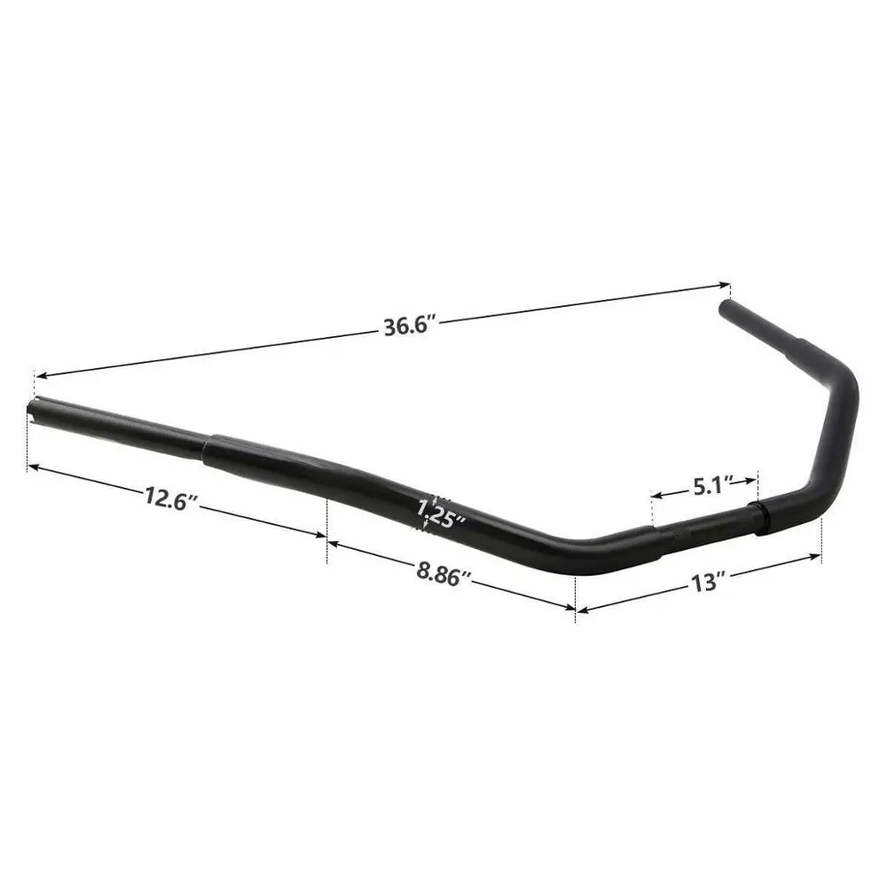 3 5 &quotRise Fat Beach Handle Bar для Harley Softail Deuce FXSTD Custom FXSTC Dyna Wide Super Glide Bob Street Sportster XL |