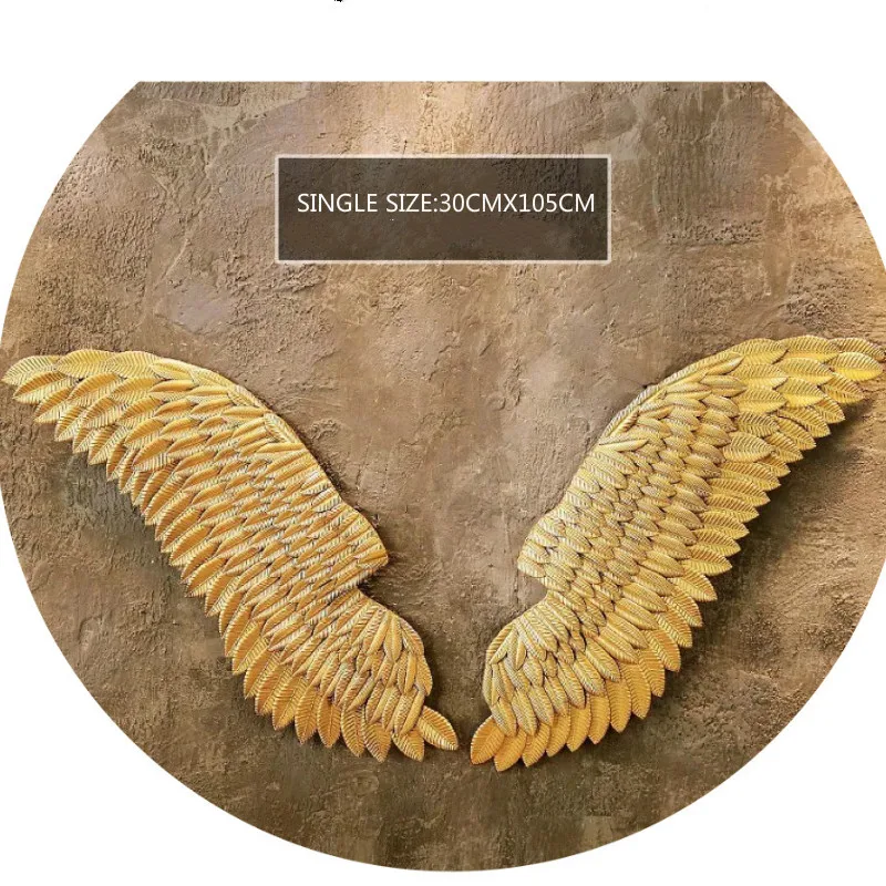 

AMERICAN RETRO ANGEL WINGS WALL HANGING BAR IRON WALL DECORATION CLOTHING SHOP SHOOTING PROP LOFT WALL DECORATIONS WINGS PROPS
