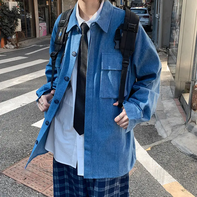 Новинка весна-осень 2020 Молодежная популярная мужская однотонная куртка в