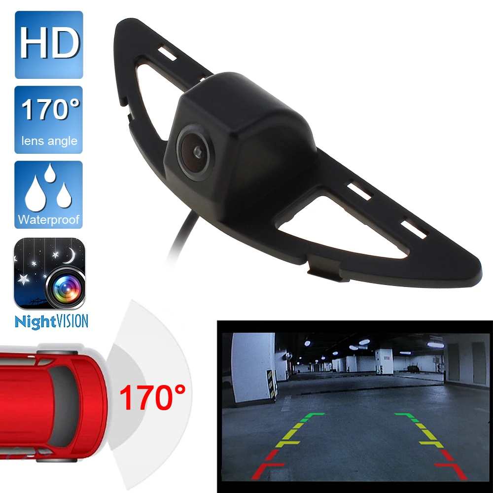 

Vehicle Camera CCD HD 480TVL 170 Degrees Wide Angle Car Rearview Camera Reverse Backup Parking Camera for Honda City 08 11 1214