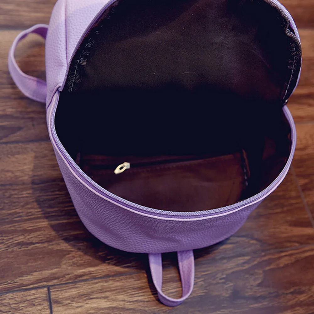 

Mini Backpack Women PU Leather Shoulder Bag For Teenage Girls Kids Multi-Function Small Bagpack Ladies School Backpack #YY