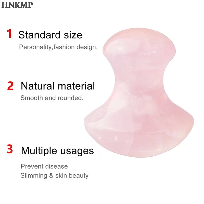 1 шт. натуральный розовый кварц гриб для лица спина ног Акупунктура Массаж