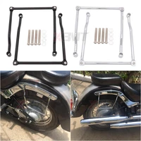 motorcycle universal rightleft side solid steel saddlebag support bars brackets for honda suzuki yamaha kawasaki triumph