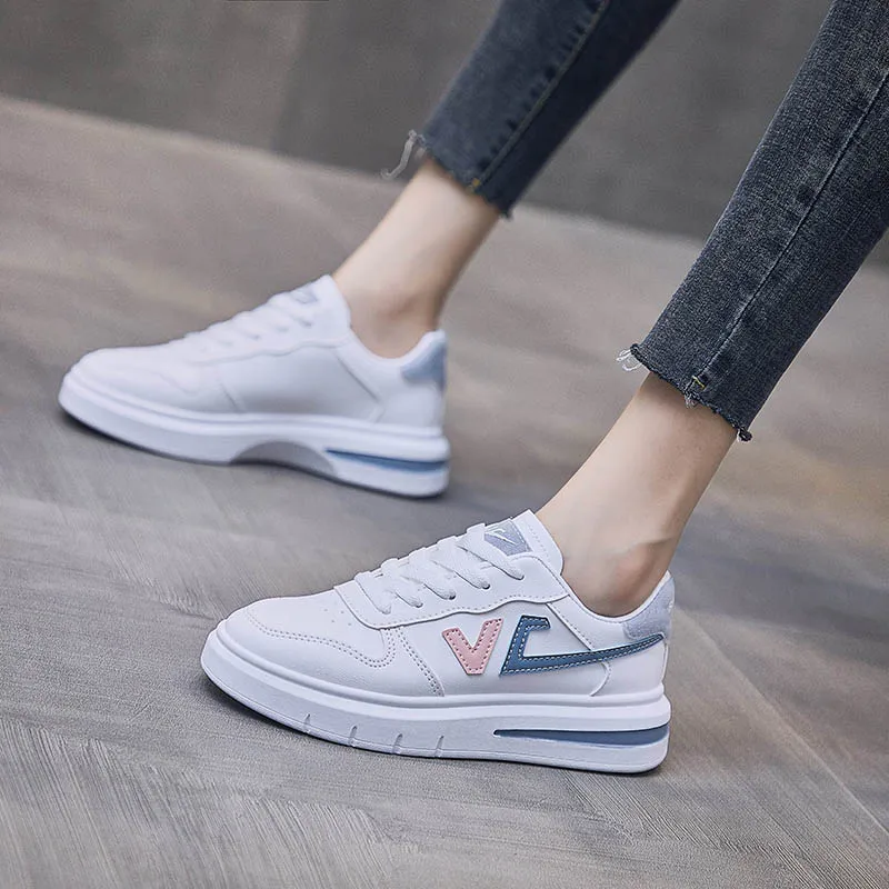 Туфли женские сетчатые дышащие на толстой подошве повседневная Корейская версия