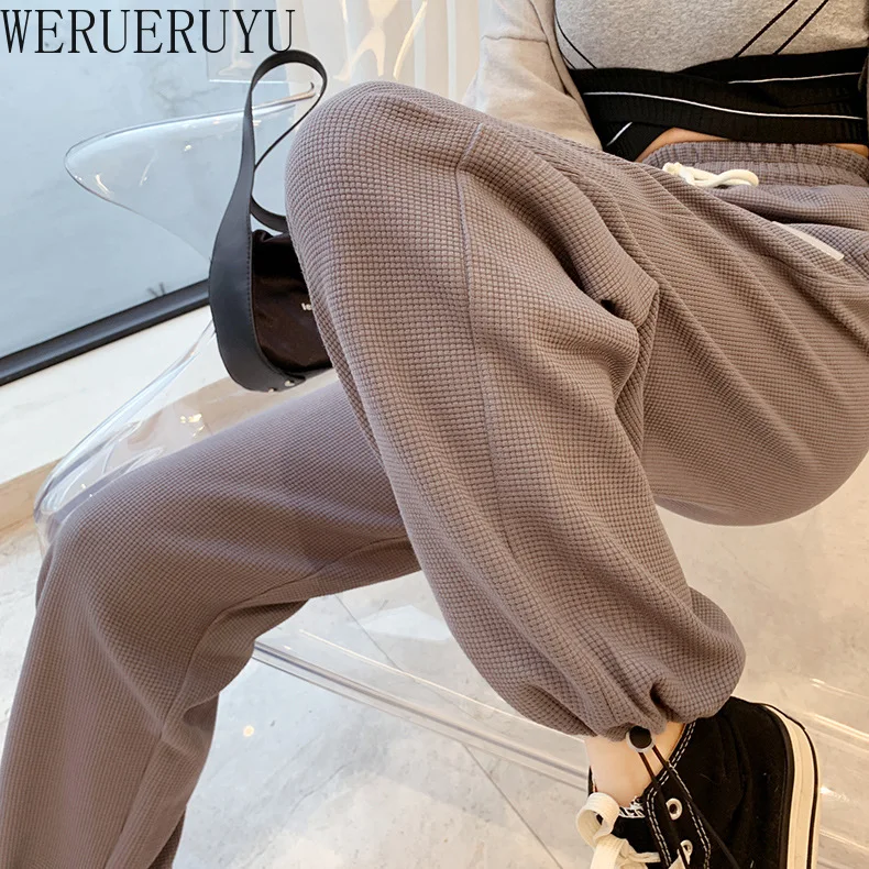 

New Casual Harajuku Baggy Pants Women Clothes Streetwear Sweatpants Korean Fashion Autumn Winter High Waist Black Pants Spodnie