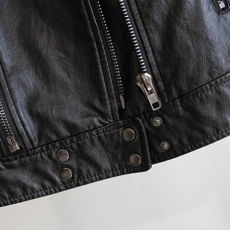 

JCHB 2021 Faux PU Leather Jacket Coat Female Korean Vintage Autumn Winter Coat Women Clothes Short Suit Tops Chaqueta Mujer ZT4