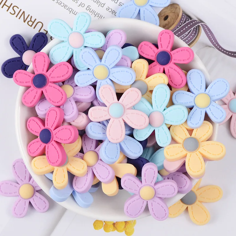 

20pcs Diy jewelry materials for Christmas Resin accessories frosted hair accessories handmade DIY material flowers