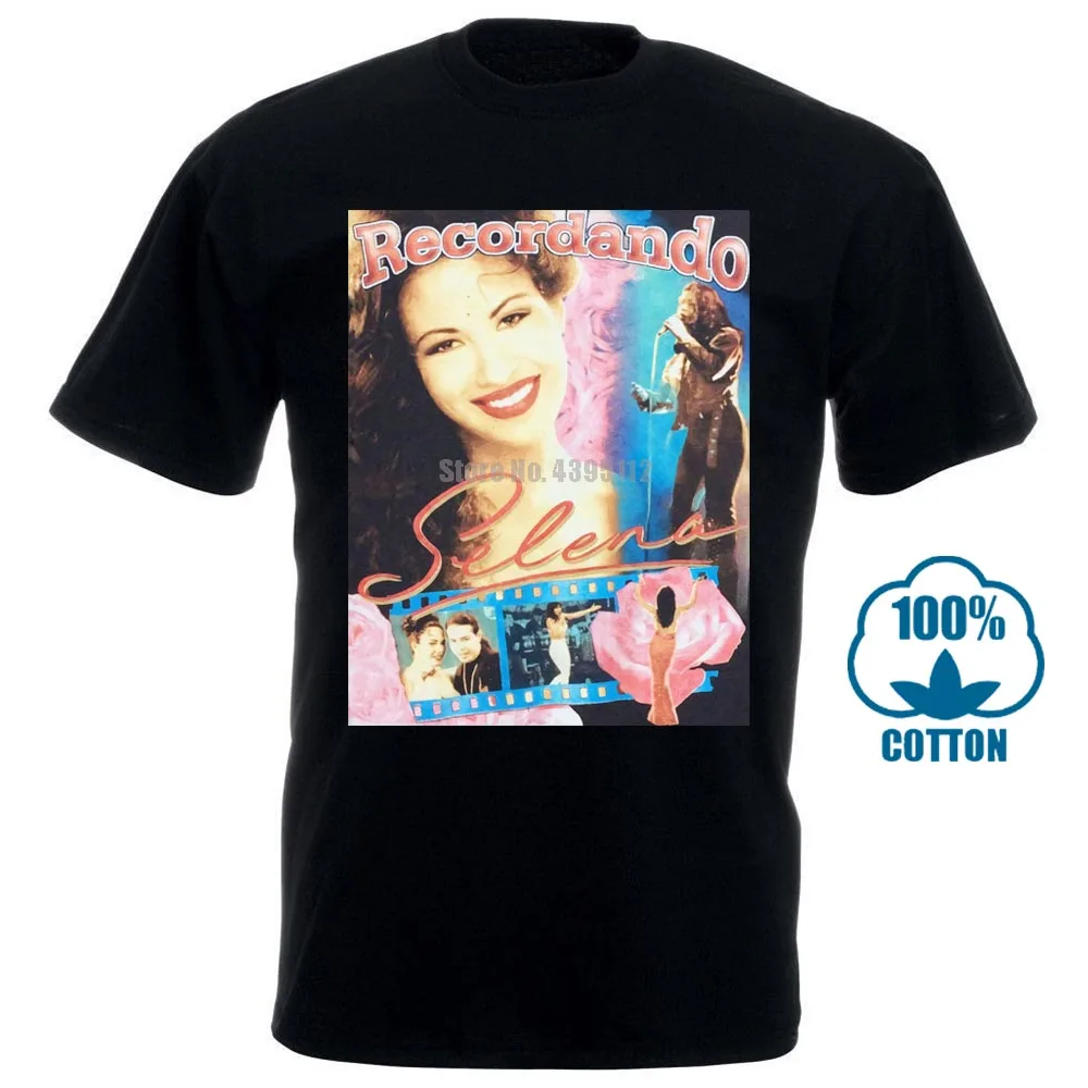 Черный стиль мужская мода вырез лодочкой редкий принт настоящий Винтаж 90 S Selena