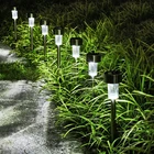 10 шт. солнечный светильник для дорожек, солнечный ландшафтный светильник, солнечный сад, уличный водонепроницаемый светильник для двора, патио, газона, дорожки, Солнечная лампа