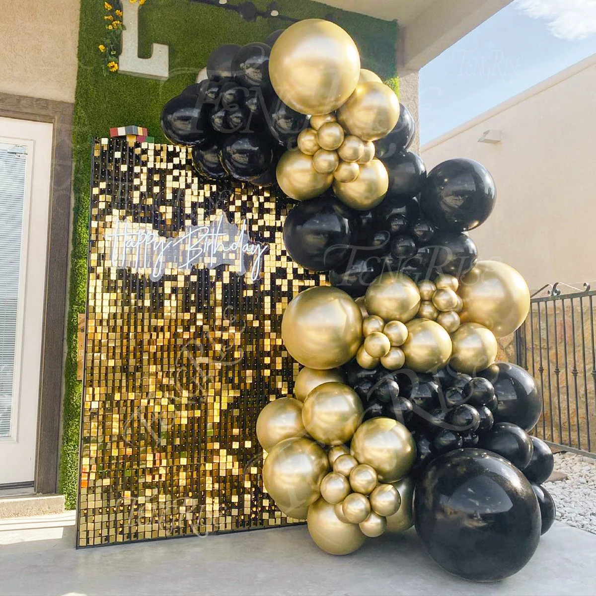 

Black Gold Latex Balloon Garland Arch Kit Wedding Birthday Party Decor Adults Birthday Balloons Globos Decoration Baby Shower