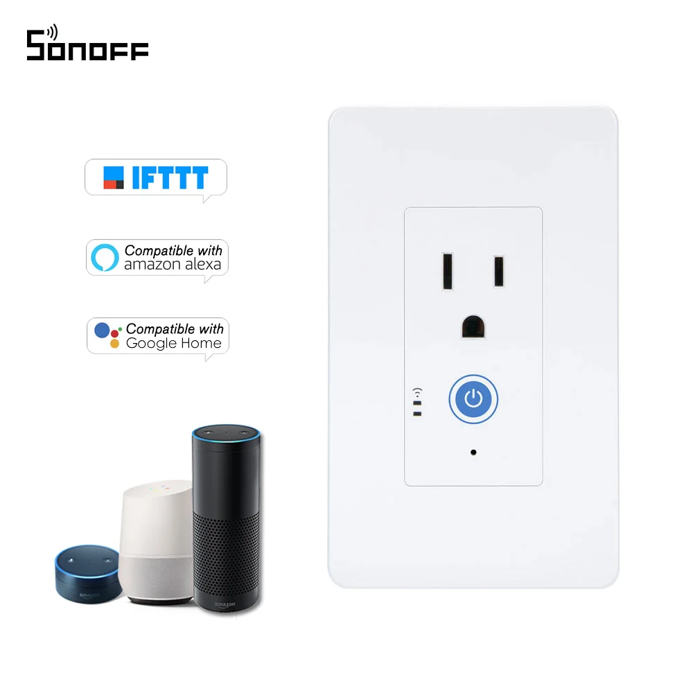 Sonoff IW100/IW101 US WiFi смарт контроль мощности настенный выключатель энергосберегающая