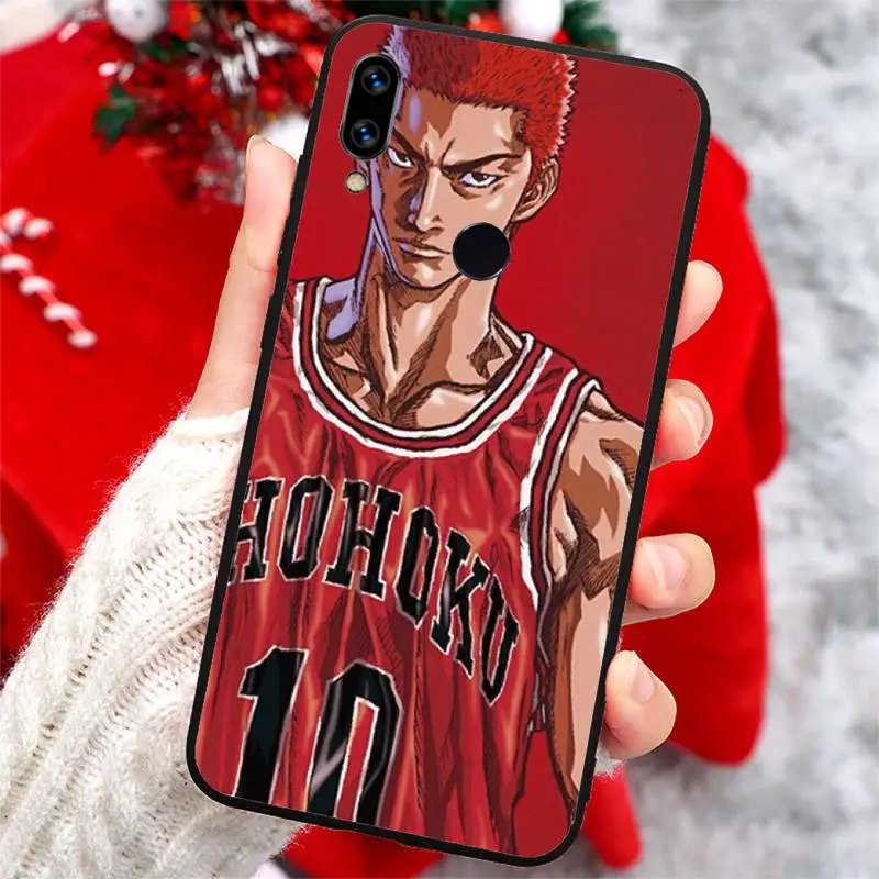 

Anime SLAM DUNK basketball Phone Case For Xiaomi Redmi note 7 8 9 t k30 max3 9 s 10 pro lite