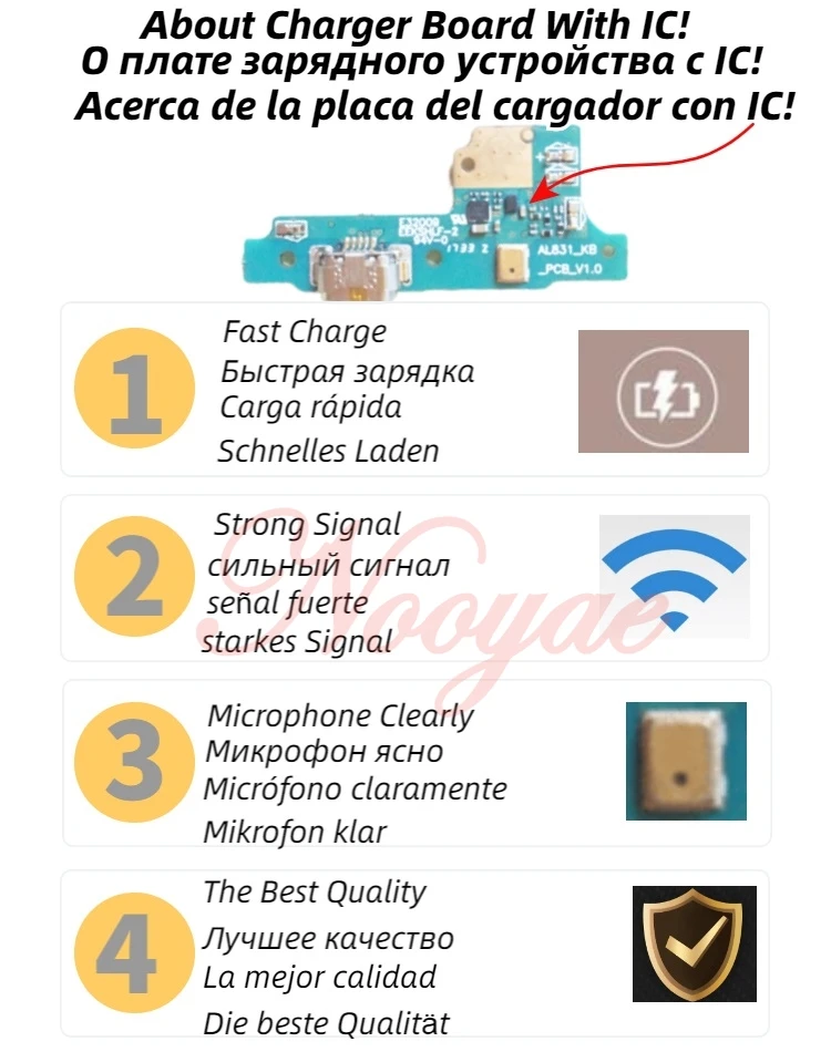 Оригинальный Для zte Axon 7 mini B2017 usb зарядное устройство Порт подключения док станции
