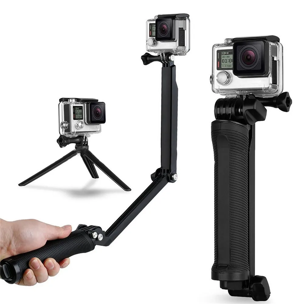 3 сторонний выход Arm трехножный мини штатив для GoPro Hero 8 7 6 5 4 Экшн Камера аксессуары