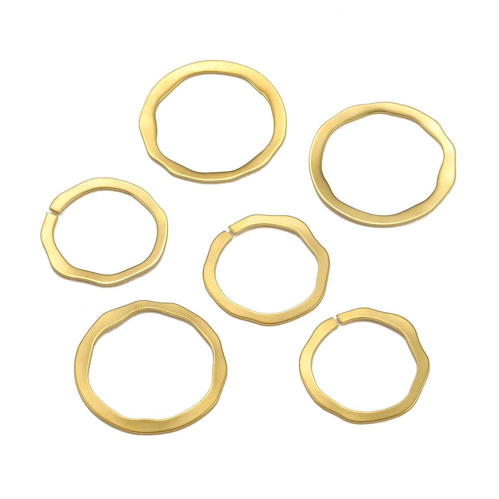 

10pcs/Lot Stainless Steel Gold Irregular Round Open Close Connector DIY Earrings Classic Jewelry Making Supplies Wholesale