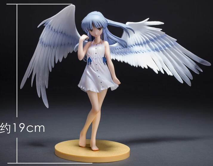 

19cm Angel Beats Tenshi Kanade Tachibana Action Figures Anime brinquedos Toy Figures toy for christmas gift wtih Retail box