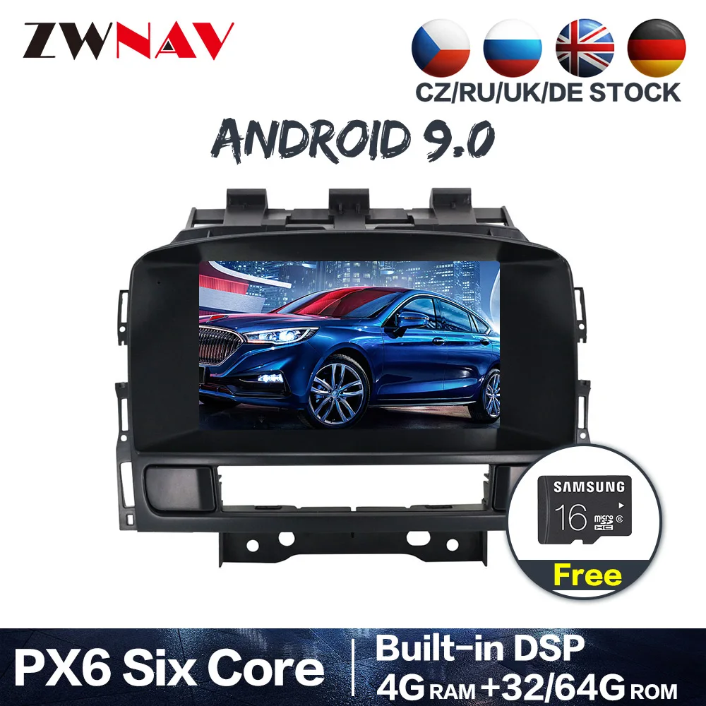 PX6 Android 9,0 4+ 64G с DSP ips RDS автомобильный радиоприемник с навигацией GPS dvd-плеер для Opel Astra J 2010-2013 CD300 CD400 карта 2 DIN