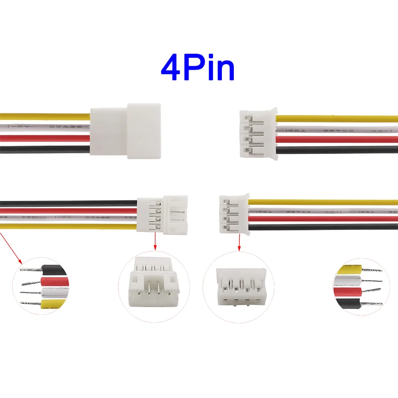 

LOCHEUK JST PH 2.0mm Разъем Проводной 2/3/4/5/6 Pin 26AWG 10см