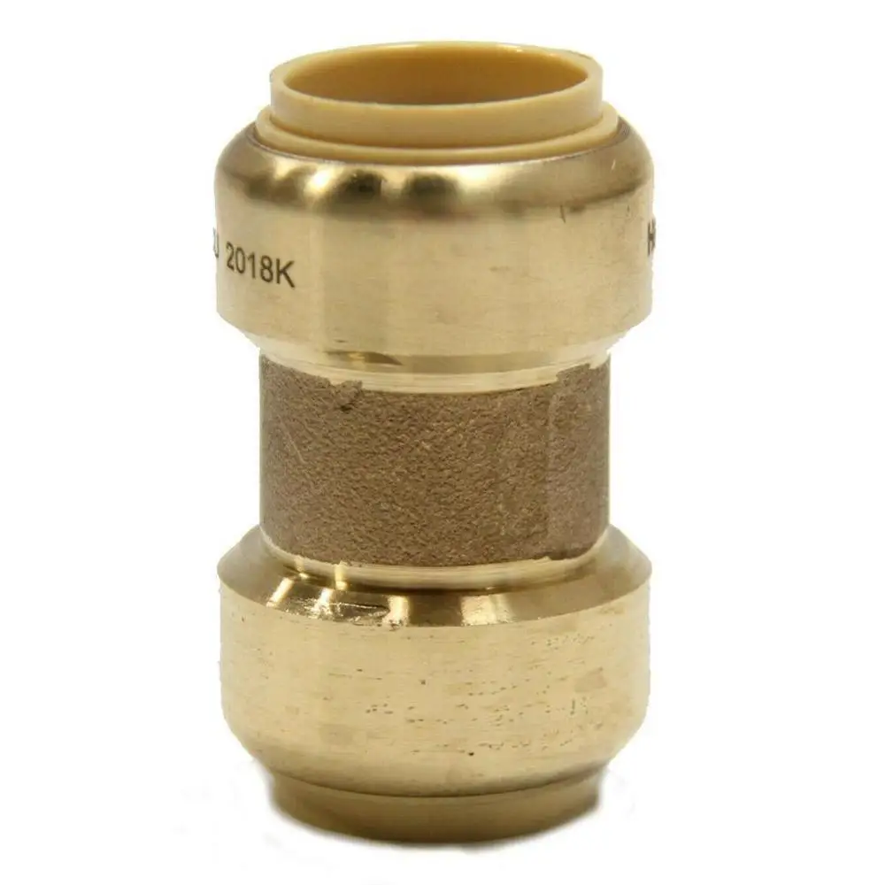 

Straight Coupling Pipe Fittings Push 1/2 Lead-free Brass Compression oil Pipe Fitting Compression Tube brass Ferrule Tube V8T9
