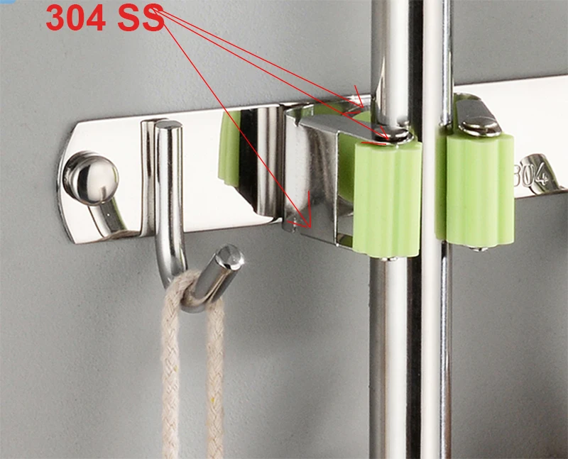 Сохнущая на воздухе щетка вешалка ручке веник настенный клей Ванная комната для