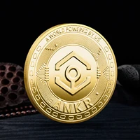 digital virtual coin ankr coin three dimensional relief gold plated silver metal commemorative coin collection gifts